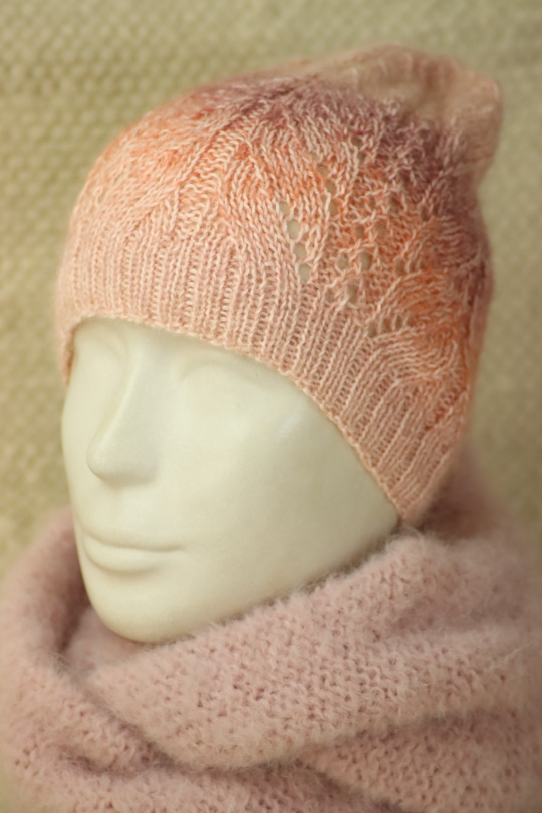 Hand-knitted alpaca and silk hats