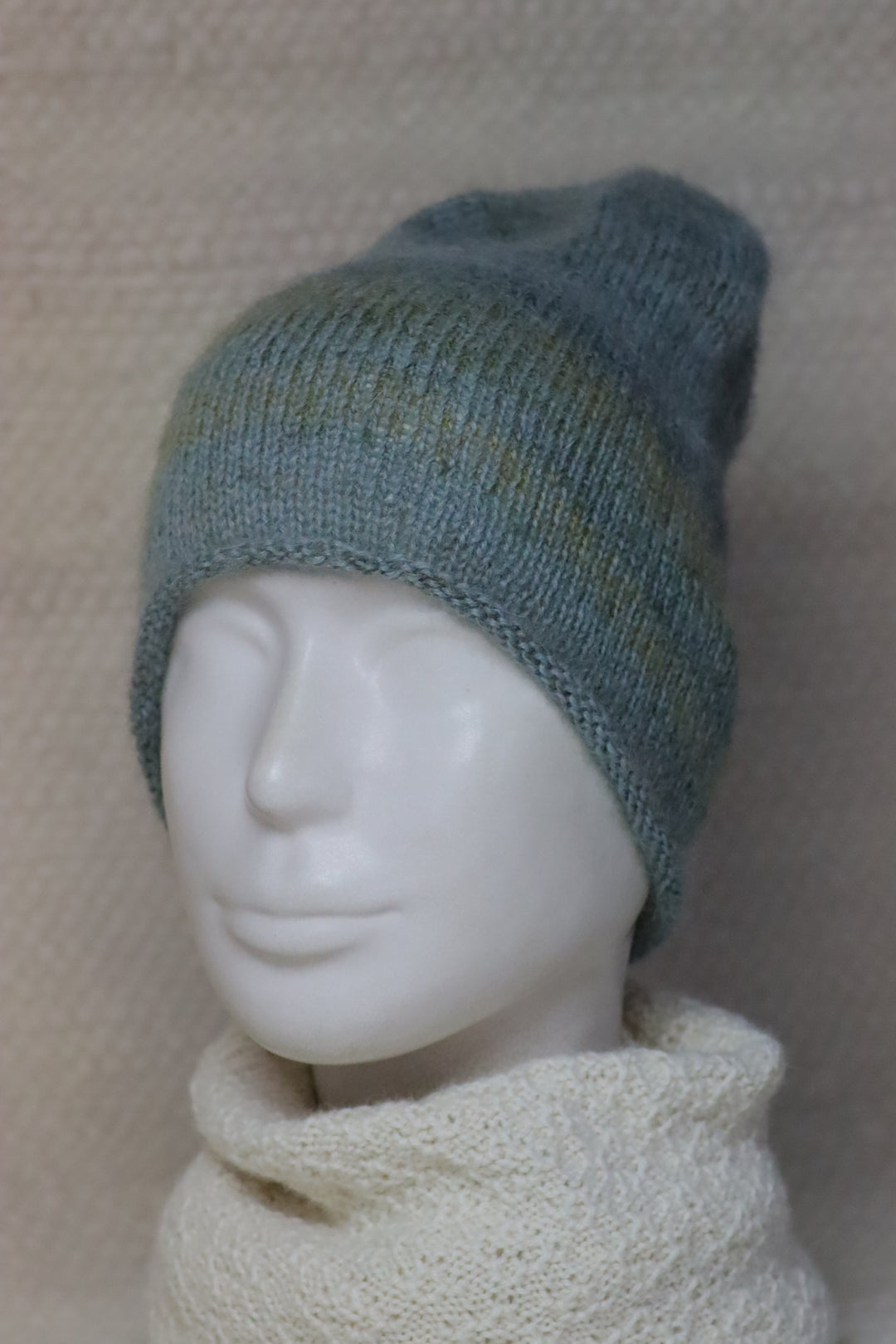 Handmade patterned alpaca blend Beanie (60% Alpaca)