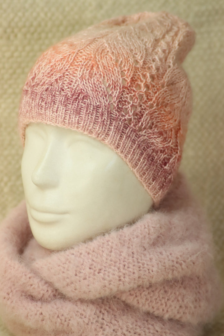 Hand-knitted alpaca and silk hats