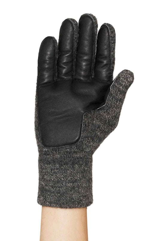 100% baby alpaca wool cloves with goatskin