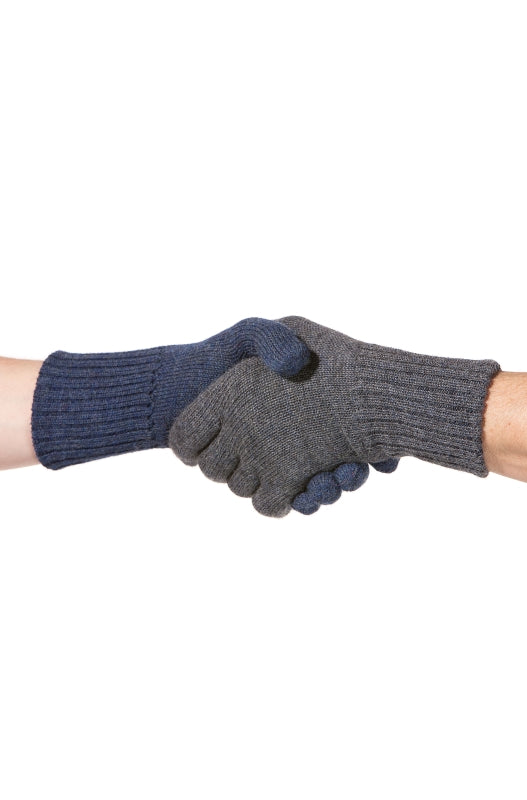 Reversible baby alpaca wool gloves