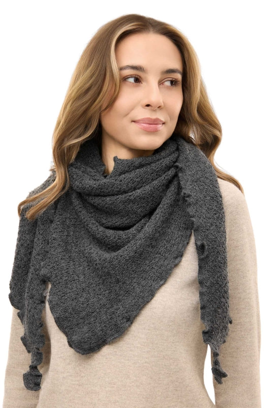 Baby alpaca triangle scarf