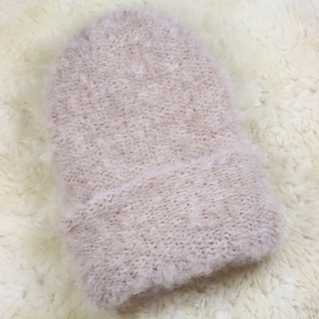 Käännettävä reunainen karvainen pipo - Puffy