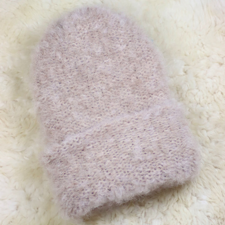 Käännettävä reunainen karvainen pipo - Puffy