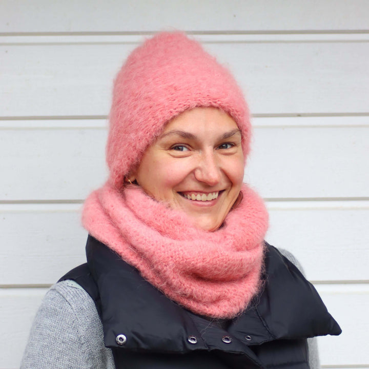 Alpakanvillainen pehmeä pipo - Puffy