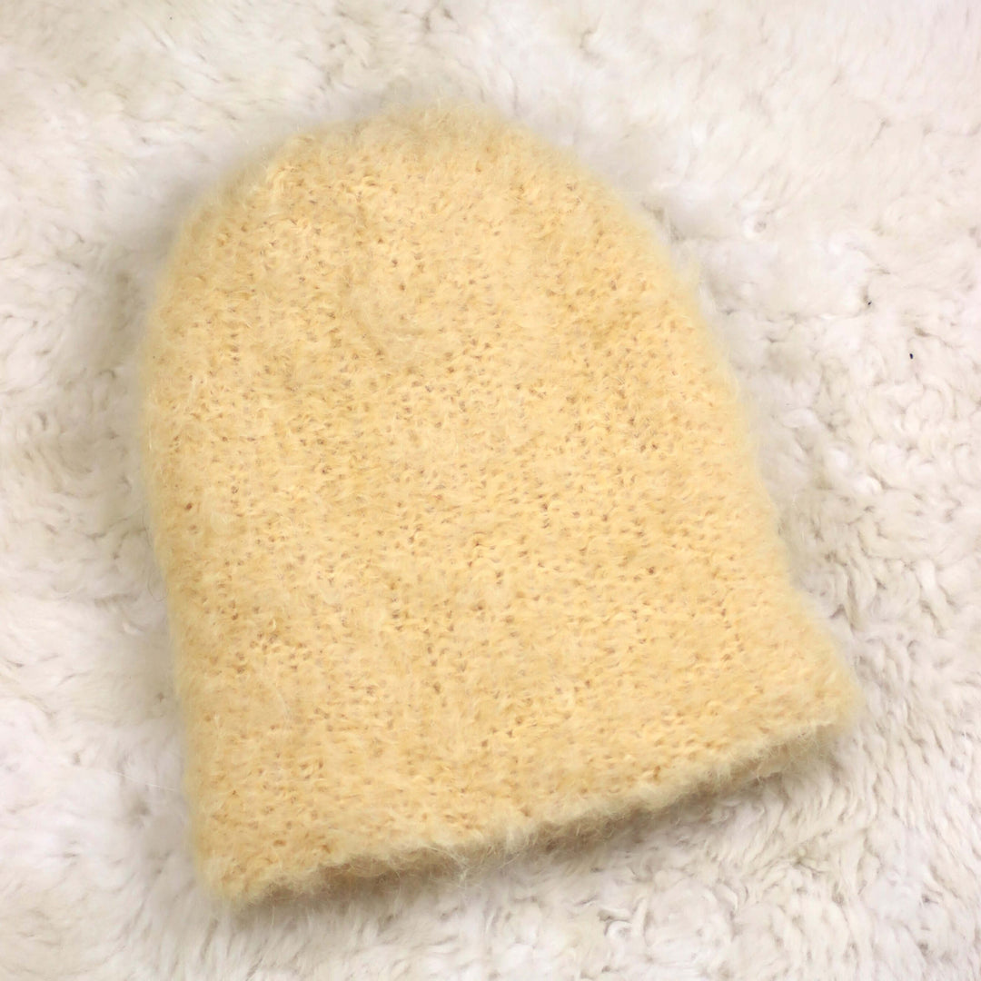 Alpakanvillainen pehmeä pipo - Puffy