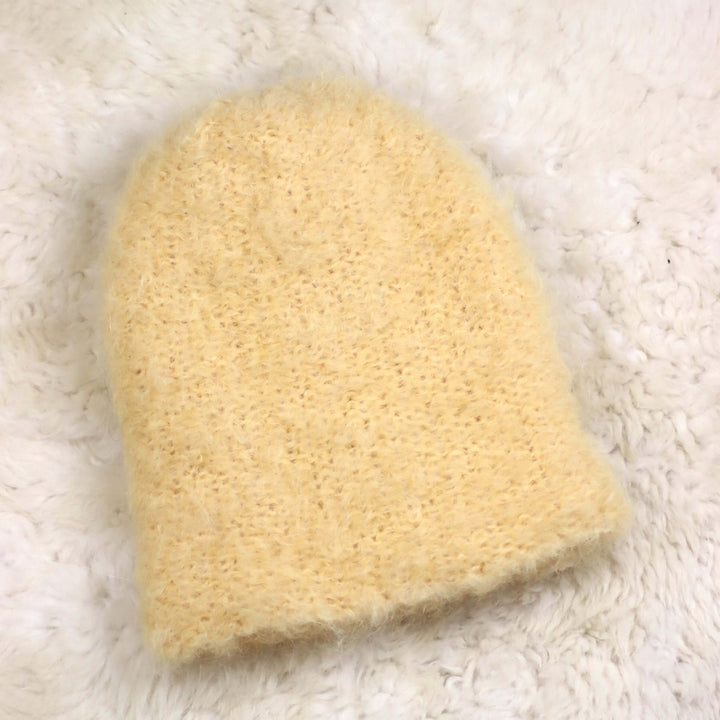 Alpakanvillainen pehmeä pipo - Puffy