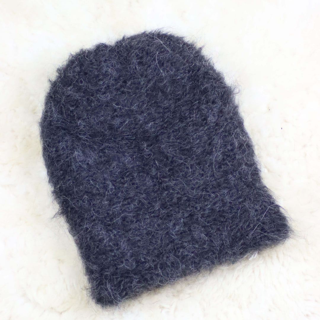 Alpakanvillainen pehmeä pipo - Puffy