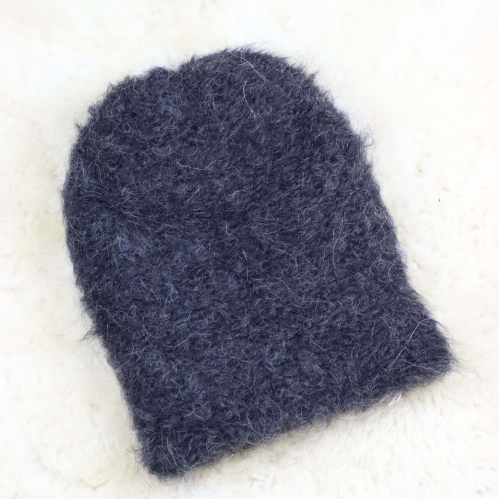 Alpakanvillainen pehmeä pipo - Puffy