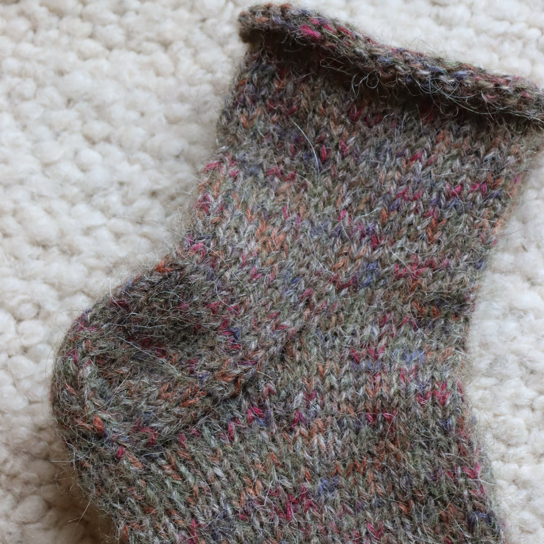 Socks from mixed yarn