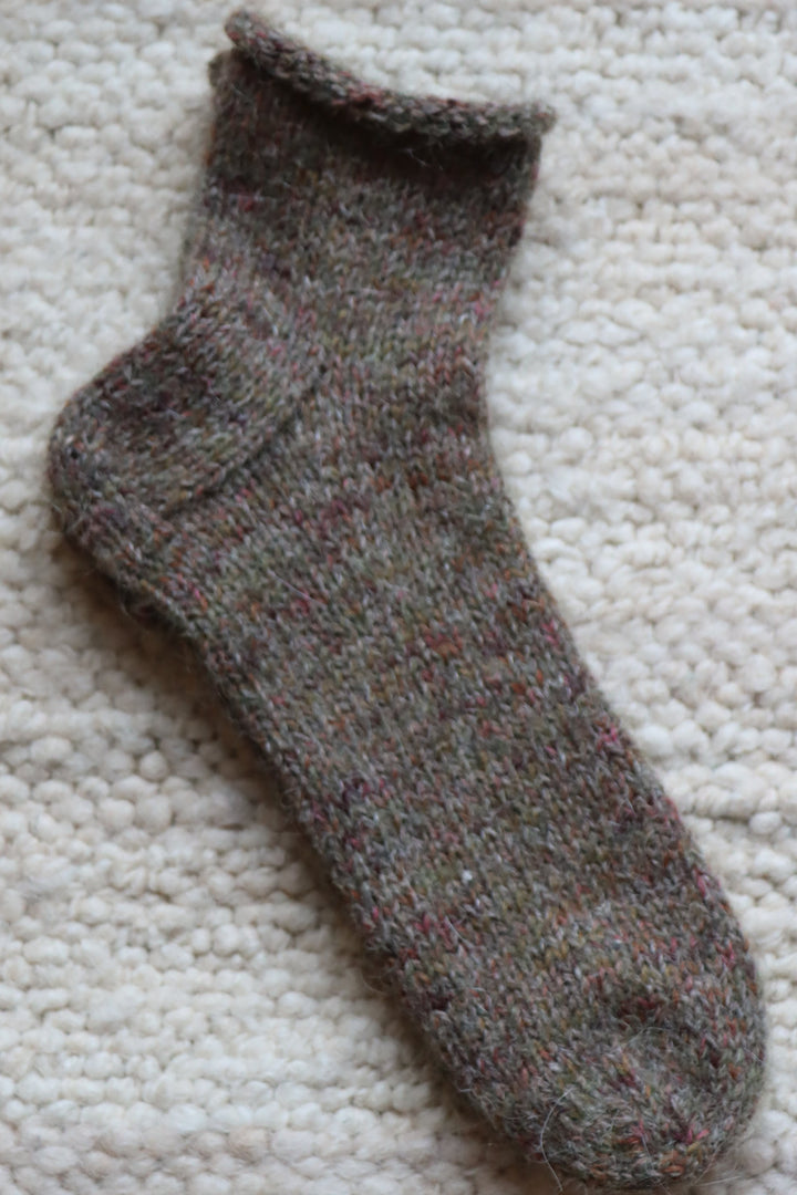 Socks from mixed yarn