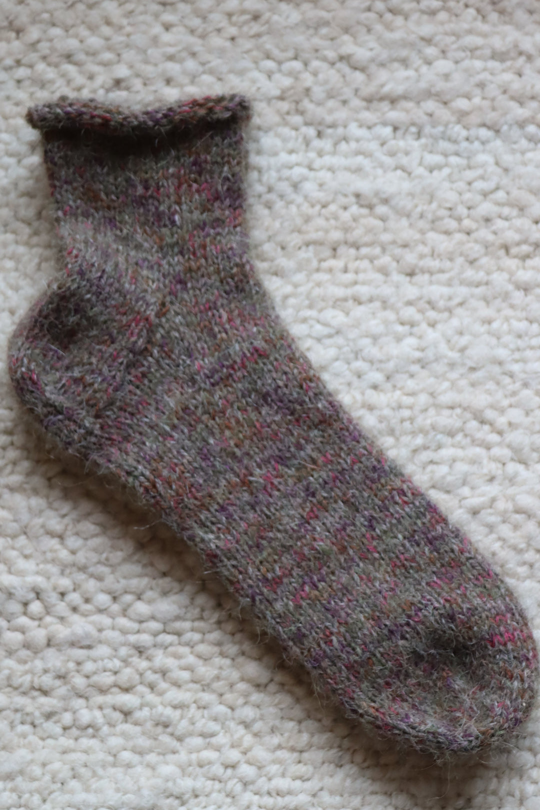 Socks from mixed yarn