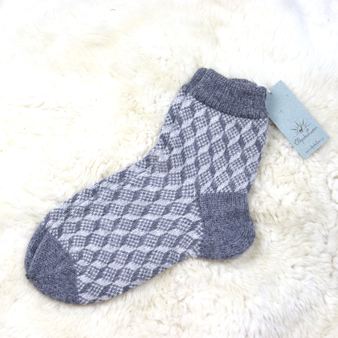 TAAS SAATAVILLA! 100% alpakavillaiset miesten sukat