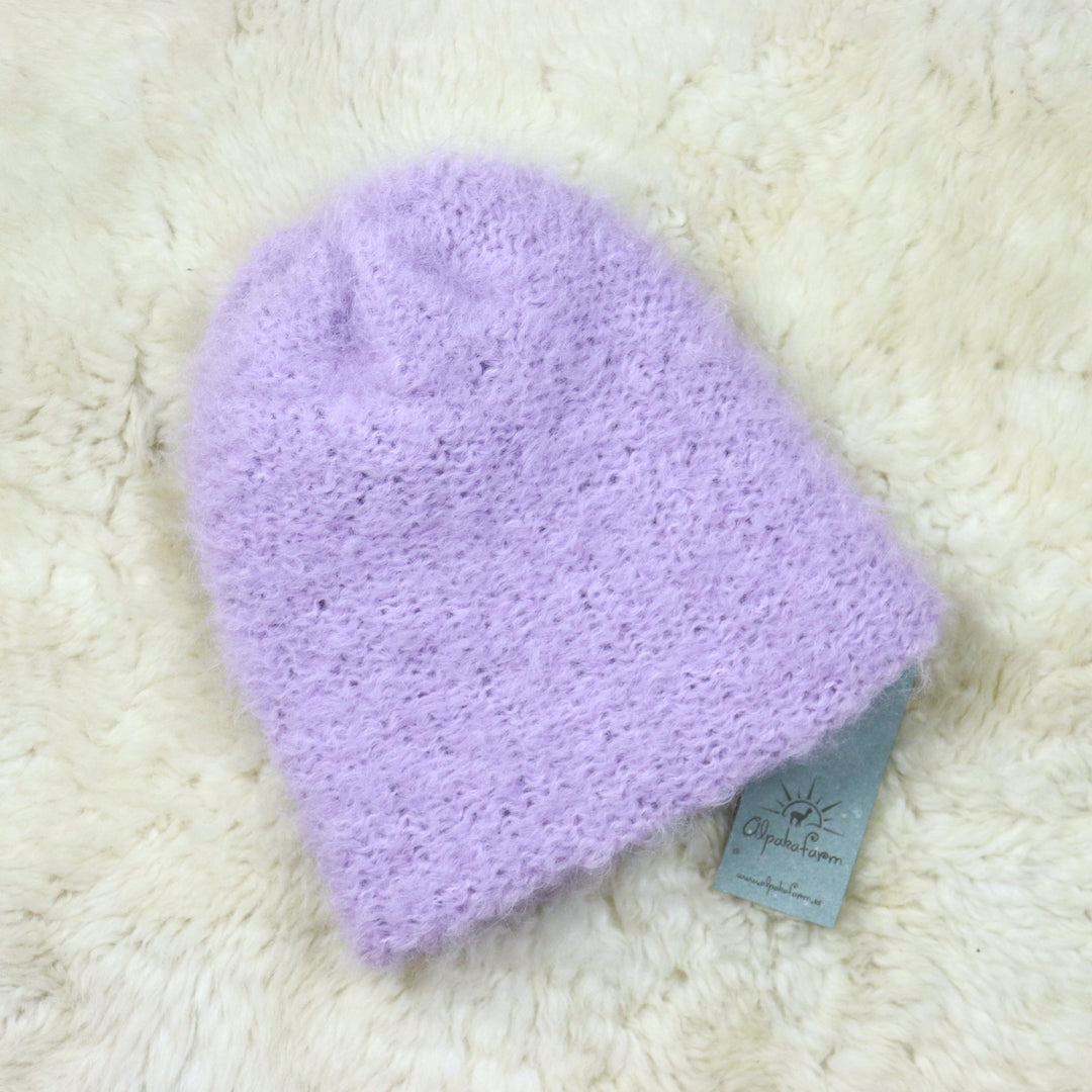 Alpakanvillainen pehmeä pipo - Puffy