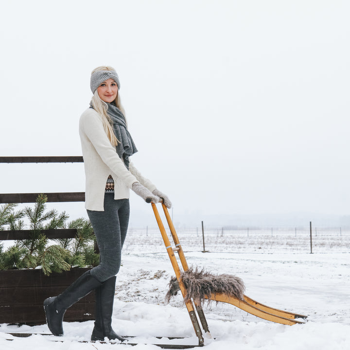 Lämpimät alpakanvillaset leggingsit