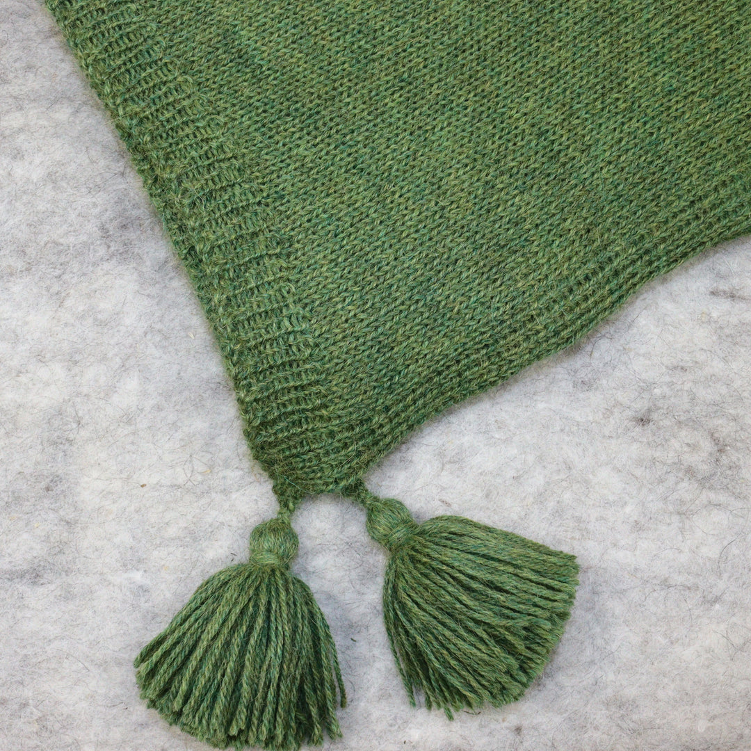 Kaksi yhdessä: poncho-huivi